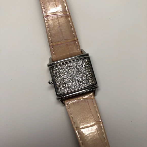 Anne Klein Reversible Pink Opal Face Watch - Picture 2 of 6